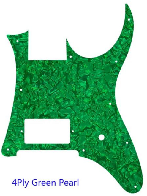 Fei Man 맞춤형 기타 픽가드 세트 일본 MIJ Ibanez RG 350 EX 블랭크 브릿지 험버커 액세서리, [22] 4Ply Green Pearl, 1개
