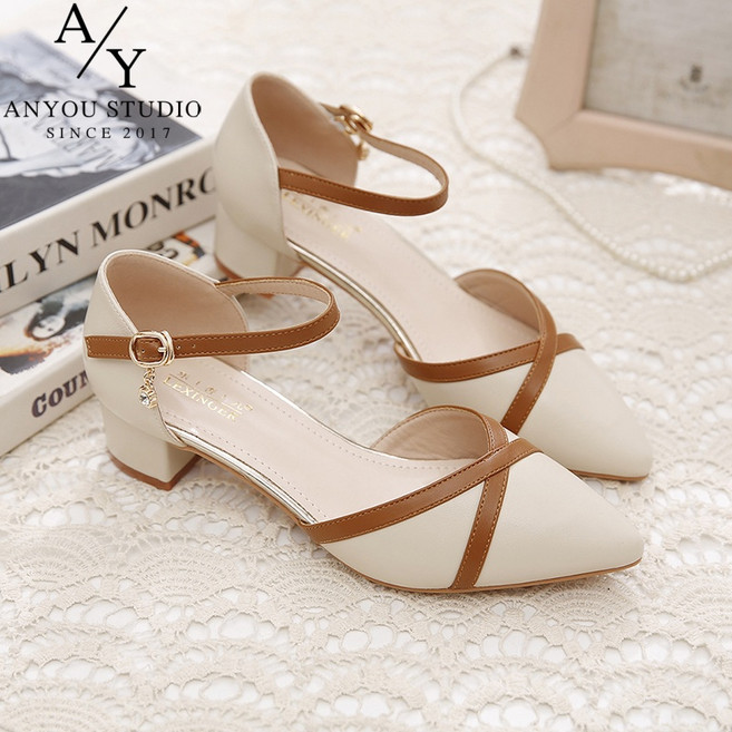ANYOU 여성 샌들 여름 통풍 통기성 외출용 샌들 데일리핏 캐주얼화 빅사이즈 신발 패션 편안한 하이힐 3cm