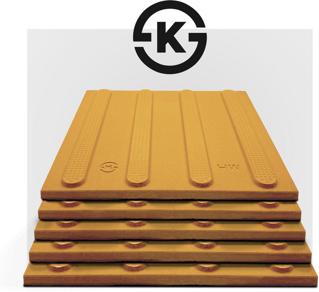 KS 시각 장애인 점자 블럭 선형 타일 콘크리트 18T 논슬립 1박스, 5개, 혼합색상