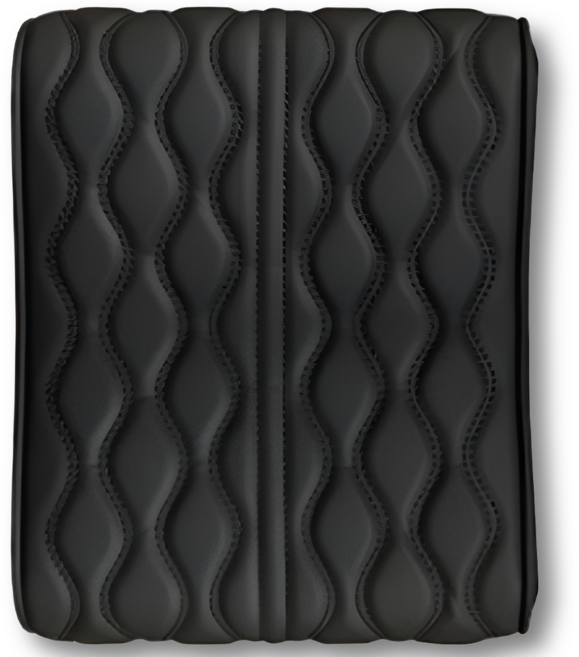 루나리브 자동차 메모리폼 팔걸이 콘솔 쿠션, 1개, 블랙