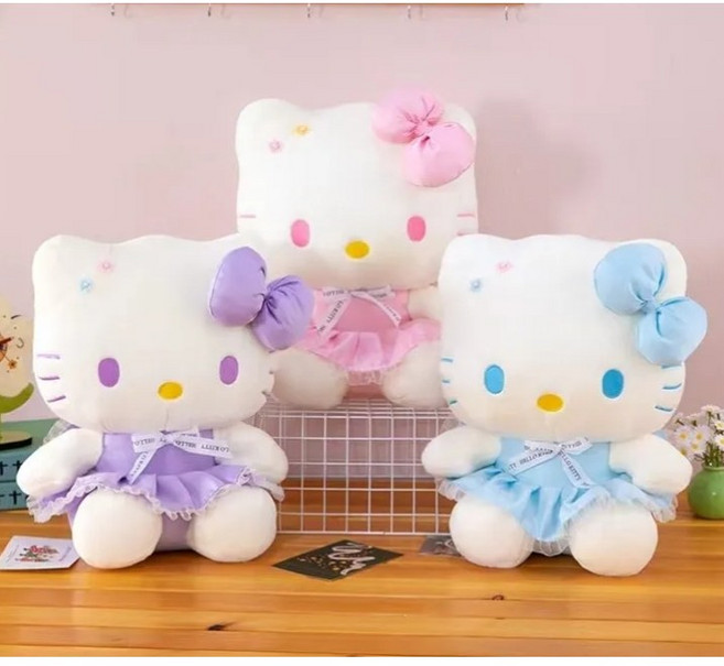 산리오 귀여운 인형 선물 피겨 헬로키티, 1개, 자색, 40cm