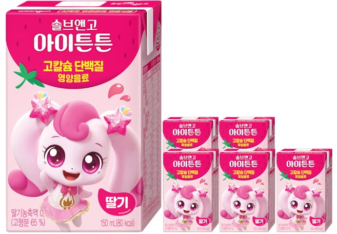 웅진 솔브앤고 아이튼튼 딸기, 150ml, 6개 - 쿠팡