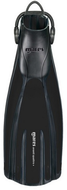 Mares Avanti Quattro Plus 四線金剛蛙鞋 潛水/浮潛, 黑S