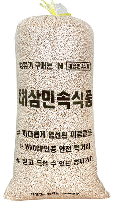 대삼민속식품 고소한 쌀튀밥 대용량 뻥튀기, 5.5kg, 1개