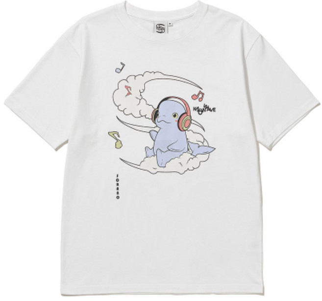 KNOW WAVE 소라노 x 노우웨이브 루가 티셔츠 KNT086u WHITE KNT086u WHITE 285544