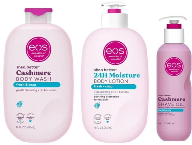 에오스 샤워 에센셜 번들 - 바디 로션 워시 쉐이브 오일 프레시하고 아늑함, 에오스 샤워 에센셜 번들 - 바디 로션, 워시, 쉐이브, 1개, 473ml, 177ml - 쿠팡