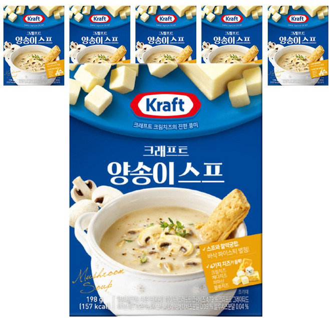 크래프트 양송이 스프, 198g, 6개