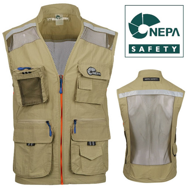 세이프베스트 작업조끼 등산용 낚시 안전 망사 메쉬 남녀공용 산업용 여름 아이스 등산 쿨조끼