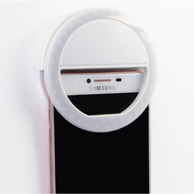 스마트폰 셀카라이트 LED 셀카조명, 1개, 화이트