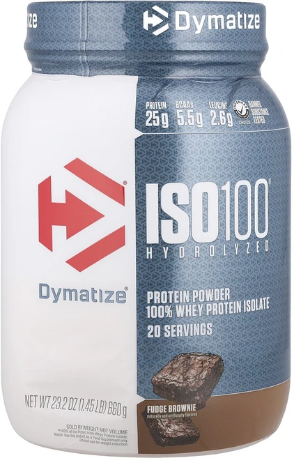 몸관리하세요 겨울입니다 Dymatize ISO100® 가수분해 100% 분리유청단백질 퍼지 브라우니 660g(1.45lb) 특별관리진행, DymatizeISO100가수분해100분리유청단백질퍼지, 660g, 1개 - 쿠팡