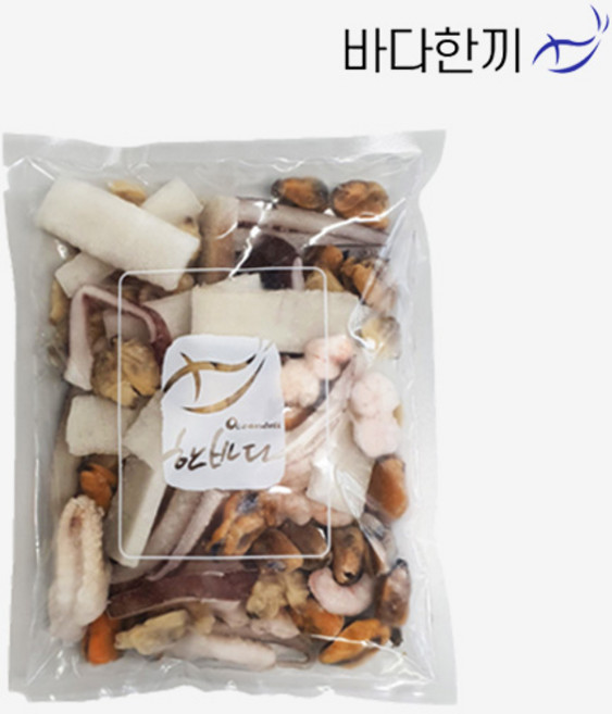 바다한끼 냉동 해물 5종 프리미엄 해물믹스 500g, 1개