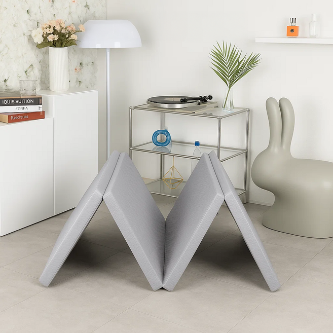 4단 접이식 매트리스 토퍼, 사크그레이