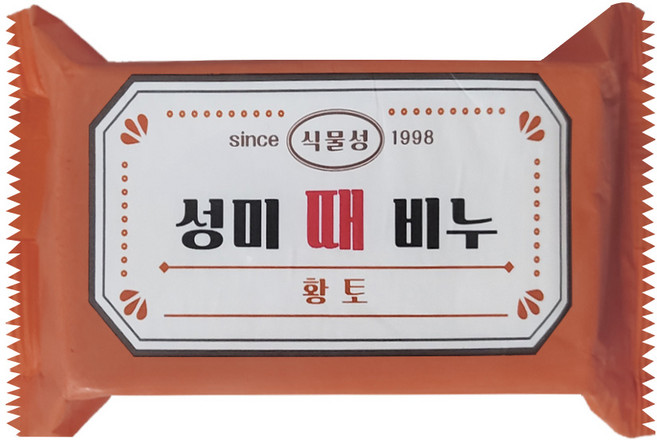 성미 한방 식물성 때비누 황토, 180g, 3개입