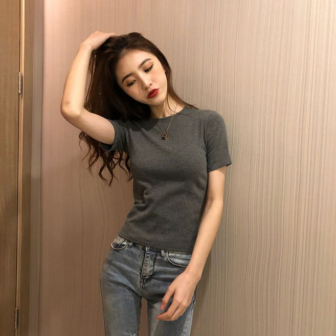 新中式 盤扣刺繡 短袖T恤 女