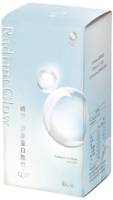 Radiant Glow 膠原蛋白胜肽+Q10 60粒, 1個