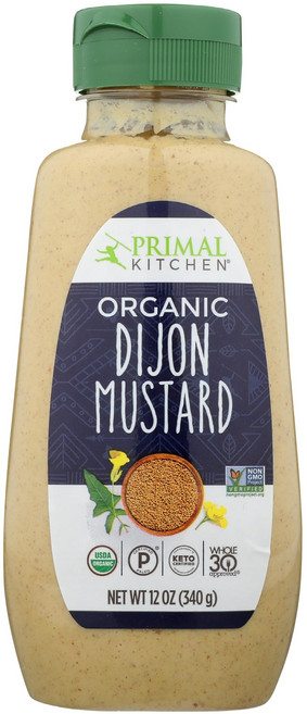 프라이멀 키친 유기농 디종 머스타드 12온스 Primal Kitchen Mustard Dijon Org 12 OZ, 1개, 340.19g