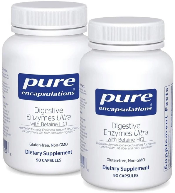 퓨어인캡슐레이션 다이제스티브 엔자임 울트라 베타인HCI함유 캡슐 Pure Encapsulations Digestive Enzymes Ultra, 2개, 90정 - 쿠팡