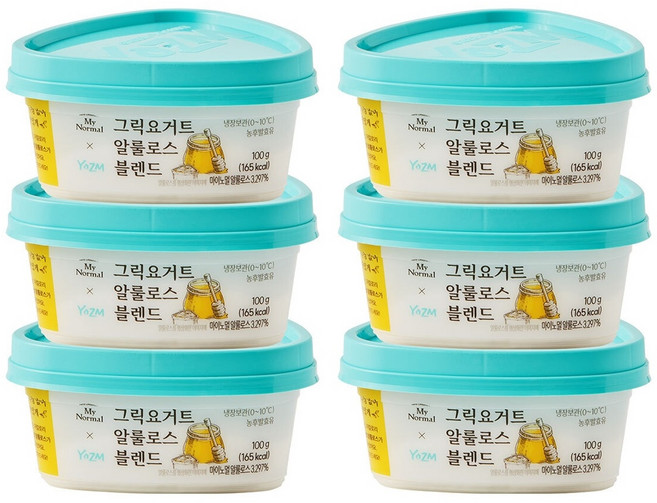 요즘 그릭요거트 알룰로스 블렌드 100g x 6, one option, 6개