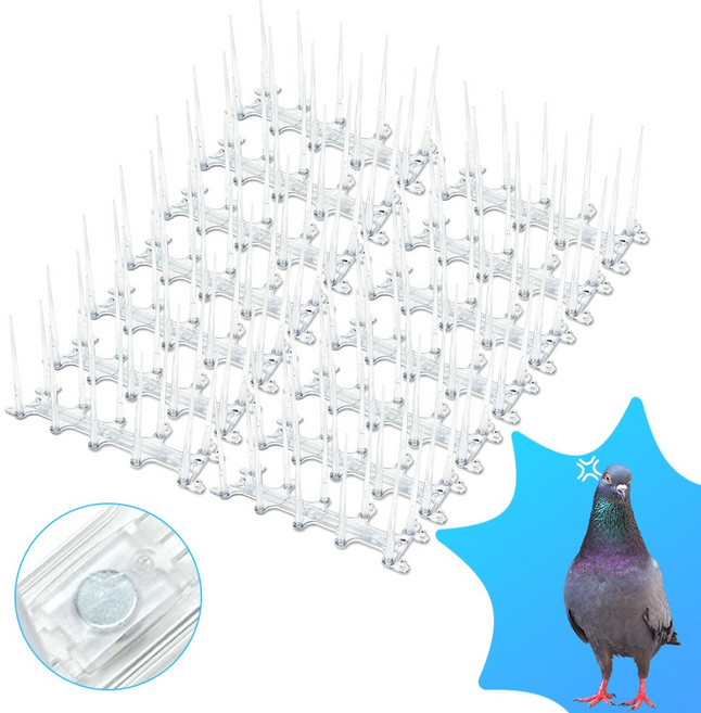 국내제작 에어컨 실외기 비둘기 퇴치 버드 스파이크, 버드스코 자석형 14개 세트, 1개