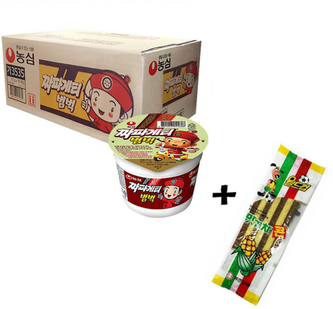 농심 짜장범벅컵라면 70gX30개 한박스+맛기차콘