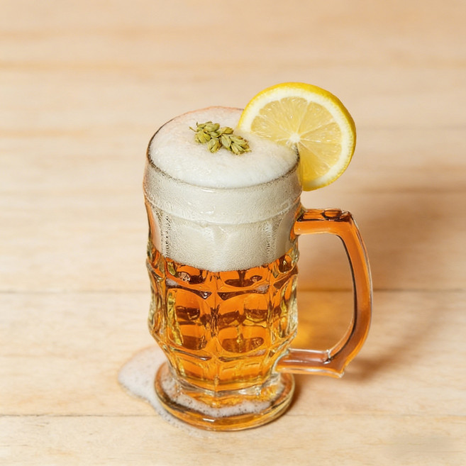 두꺼운 비어머그 맥주잔 홈바 홈카페 생맥주잔 대용량 400ml, 4개