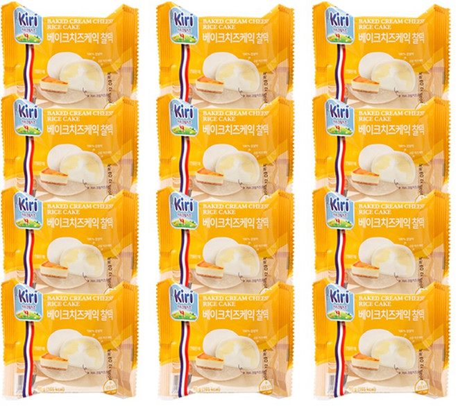 [냉동]끼리 베이크 치즈케익 찰떡 12개, 60g