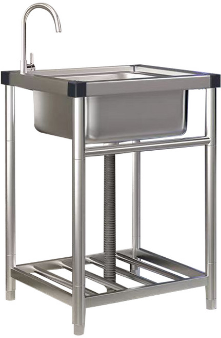 Farry 업소용싱크대 이동식세면대 싱크대 주방싱크대 간이세면대 싱크대 스텐싱크대 +세면대수전 세트