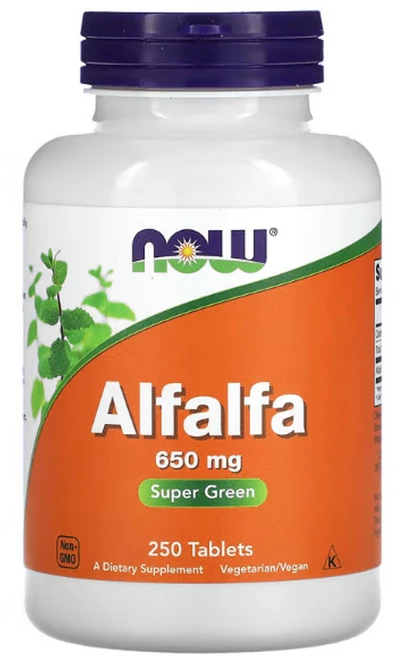 나우푸드 알팔파 650mg 타블렛, 1개, 250정 - 쿠팡