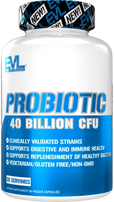 EVLUTIONNUTRITION 프로바이오틱 40 빌리언 cfu 캡슐, 1개, 60정 - 쿠팡