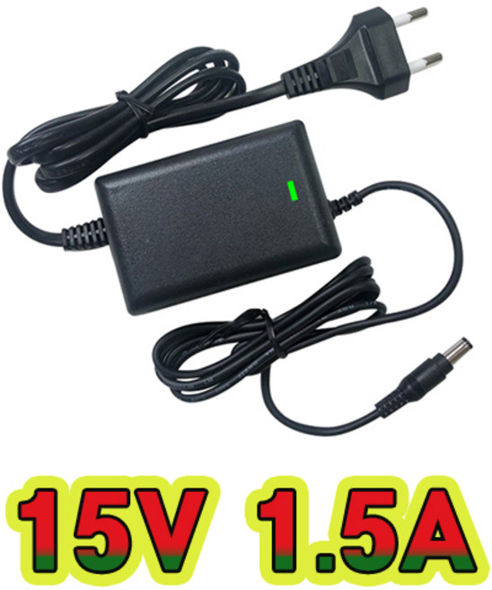 순흥전기 어댑터 15V 1.5A 전원선일체형 SMPS 1500mA 어댑터 아답터 직류전원장치, SH-31515, 1개
