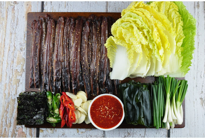 캠핑야그 과메기 제철 포항 구룡포 꽁치 청어 과메기 야채세트, 1세트, 청어 반손질 단품 10마리 20쪽(야채x)