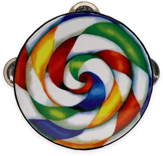 (다르담) 캔디 탬버린 유아 음악 악기, 1개