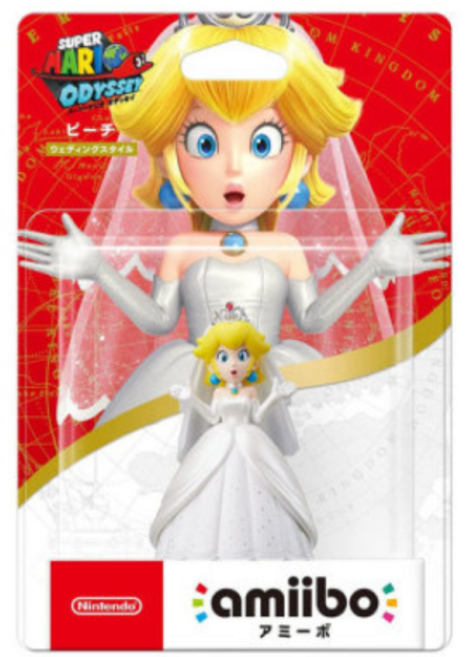 [닌텐도국내정품] 닌텐도 아미보 amiibo 슈퍼 마리오 시리즈 마리오 피치 공주 루이지 쿠파 아미보, 1개, 웨딩피치