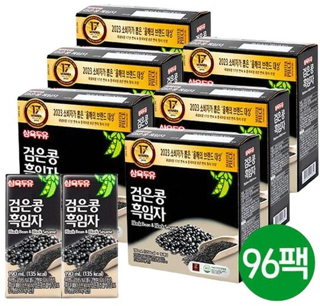 삼육두유 검은콩 흑임자190ml 16개입 6개, 190ml