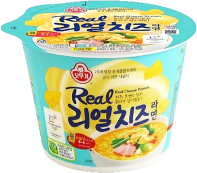 bbuang - 오뚜기 리얼치즈라면 (120g x 1개), 1개