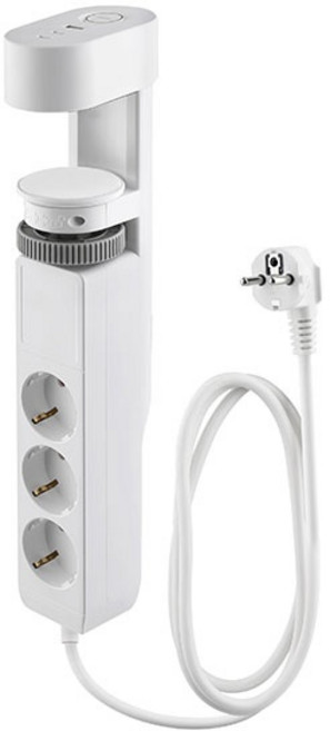 차야 프리드릴 멀티탭+USB 책상 일체형 거치형 멀티콘센트, 1개, 화이트, 1.4m