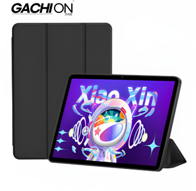 레노버 샤오신 테블릿 패드 2022 10.6인치 보호 케이스 플랫 지지대 거치대 호환 가치온, 1개, 블랙