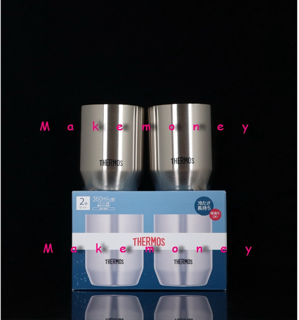THERMOS 膳魔師 JDH-360P S 不銹鋼 真空保溫杯 360ml, 1個