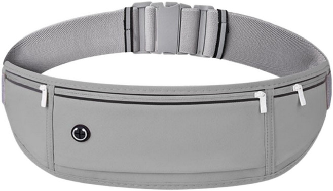 디오퍼플 초경량 방수 러닝벨트, 그레이, 1개