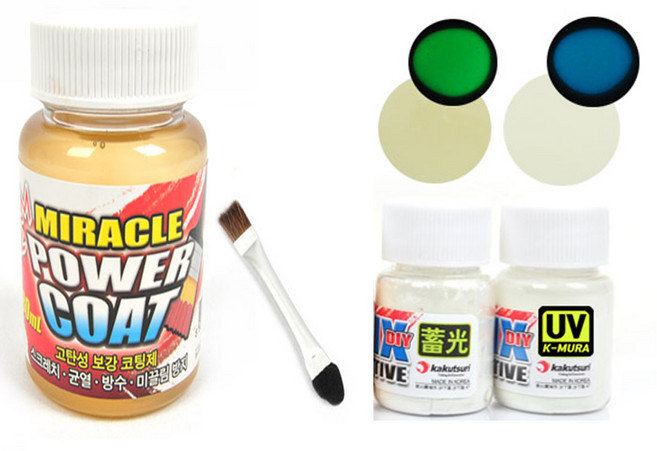 미라클파워코트80ml+케이무라축광분말or장축광그린분말, 미라클파워코트80ml+장축광그린분말, 1개