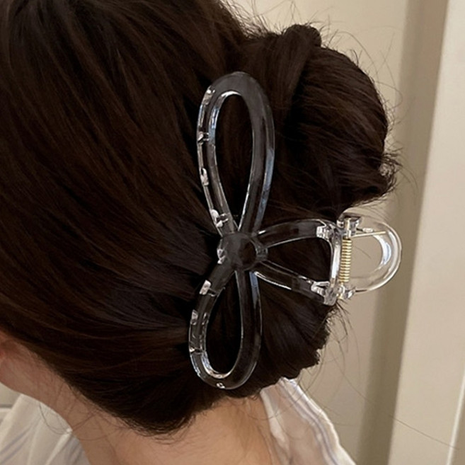 대왕집게핀 큰집게핀 투명 나비 대형 올림머리 뒷머리