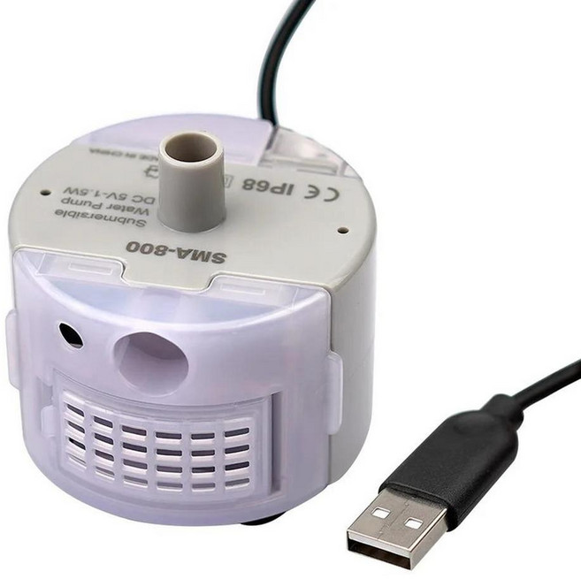 워터 펌프 양수기 필터 저소음 브러시리스 모터 수중 고양이 반려동물 식수대, 2. A