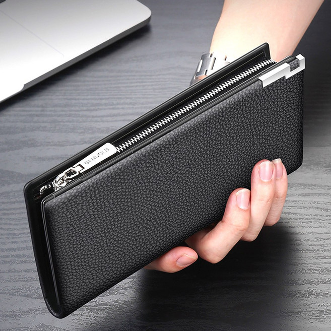 윌리엄캠벨 소가죽 남성장지갑 클러치 핸드폰 명함 카드 지갑 W21509