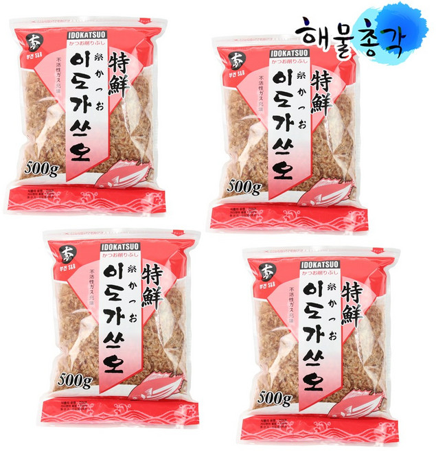 해물총각 고명용 이도 가쓰오부시 500g, 4개