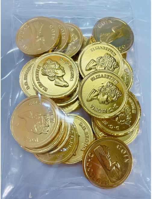 古早味 金幣巧克力 散裝 150g 約22個, 1個
