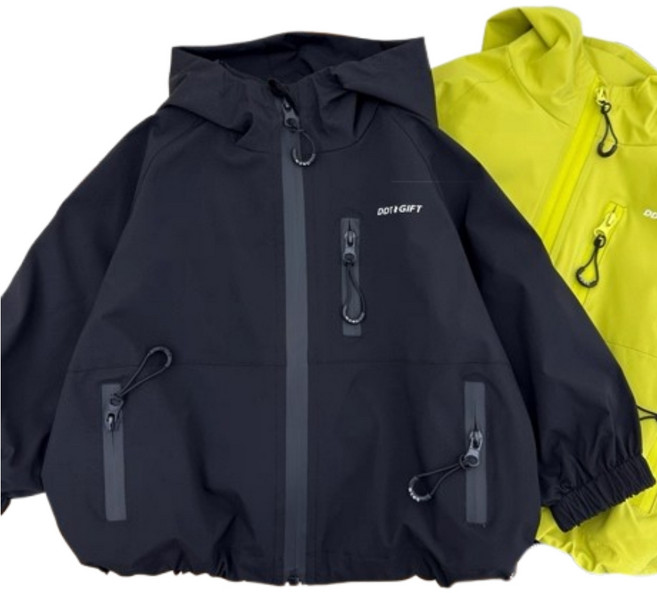 萱寶媽咪baby童裝館 韓版兒童秋冬 日系男童女童中大童素色連帽休閒