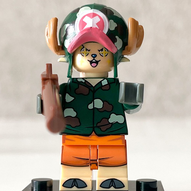 핸드브릭 팩토리 커스텀 미니브릭 피규어 원피스 해적 호환 블록호환, 026. 드레스로자 쵸파, 1개
