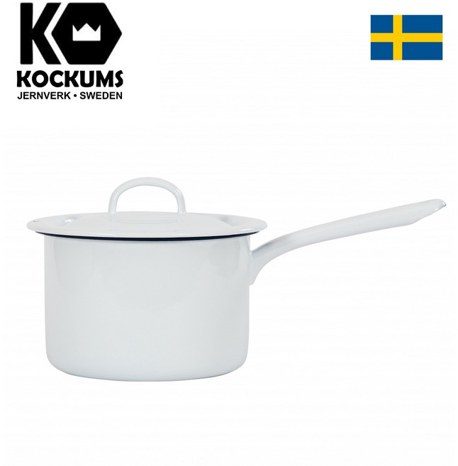 Kockums 考庫姆 單柄湯鍋 16cm 白色, 1個