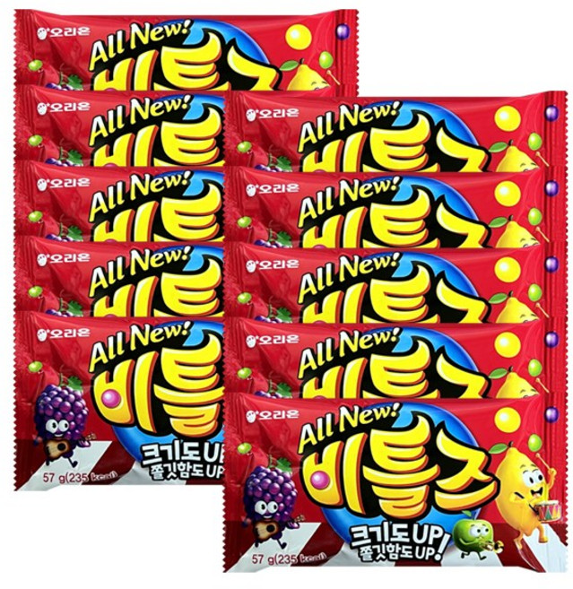 오리온 올 뉴 비틀즈, 57g, 10개