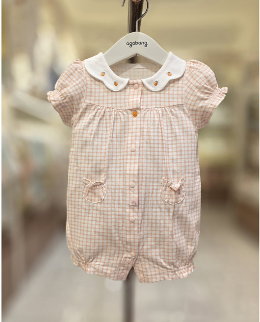 [아가방]강남점* 발랄하고 깜찍한 디자인 외출복으로도 좋은 우주복/ 부드럽고 시원한한 여름 반소 우주복/안신무형광 면100%